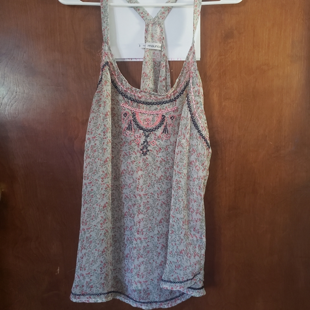 Sheer tank top